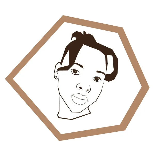 Illustrated portrait of Palesa Makola Illustrated portrait of Palesa Makola